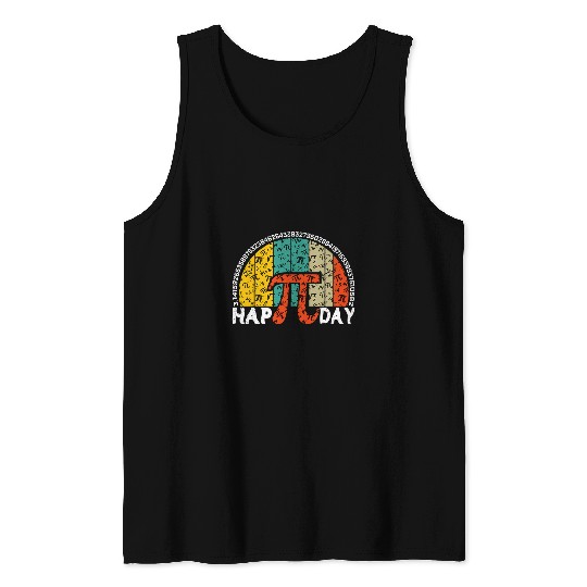 Happy Pi Day Celebrate with Our vintages Teacher Pi Day Tank Tops
