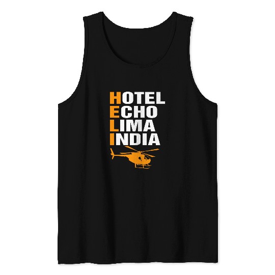 Helicopter Pilot Aviation Code Military Heli Aviator 1 Tank Tops