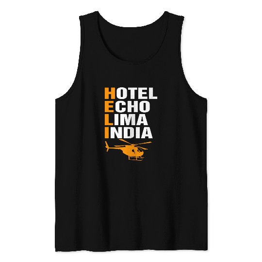 Helicopter Pilot Aviation Code Military Heli Aviator 1 Tank Tops