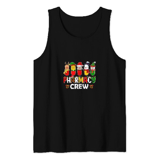 Pharmacy Crew Pharmacist Technician Christmas Tank Tops