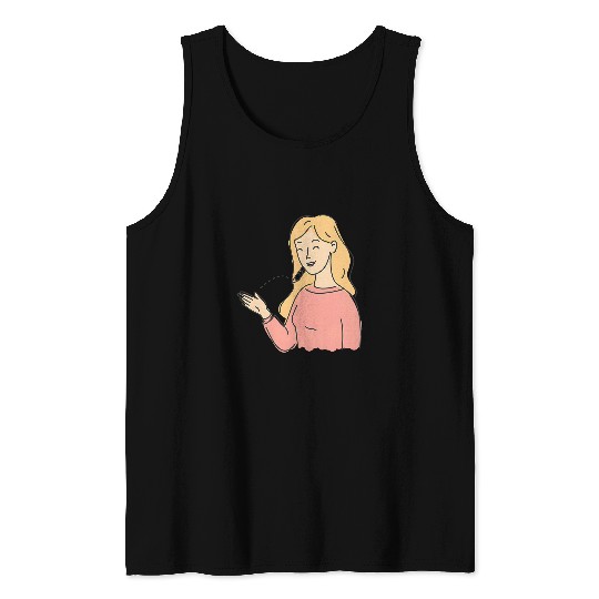 Thank You ASL Speech pathology aac Speech Teacher Tank Tops