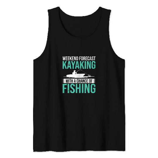 Kayak Fishing Canoe Angler Boat Paddle Kayaking Fisherman 9 Tank Tops