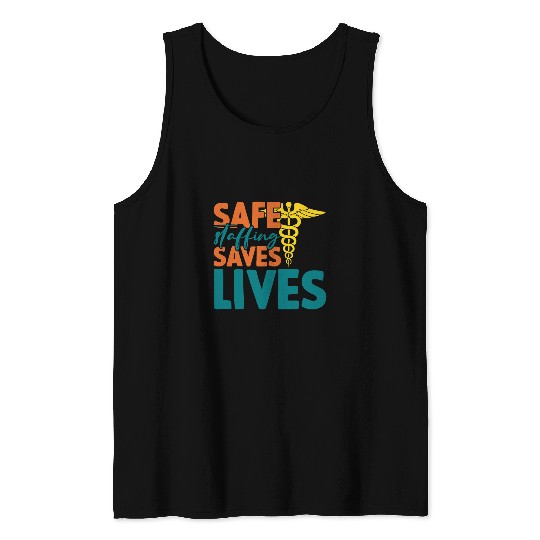 Safe Staffing Graphic Frontline Worker Resilience Tank Tops