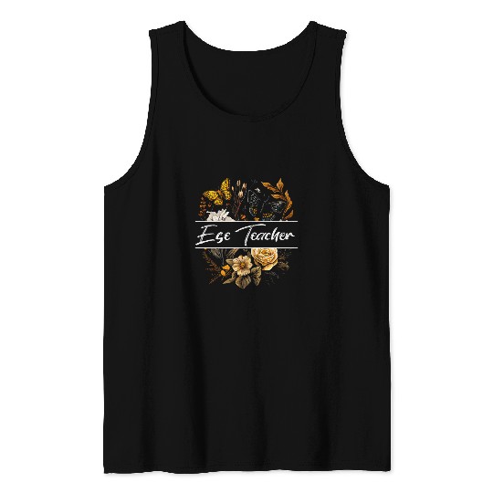 ESE Teacher Teaching Flower Exceptional Student Education 2 Tank Tops