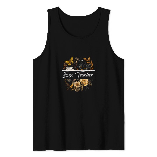 ESE Teacher Teaching Flower Exceptional Student Education 2 Tank Tops