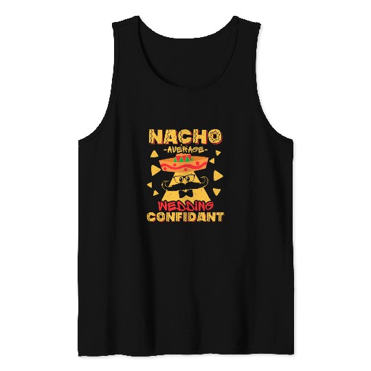 Nacho Average Wedding Officiant Mexico Wedding Priest Clergy Tank Tops