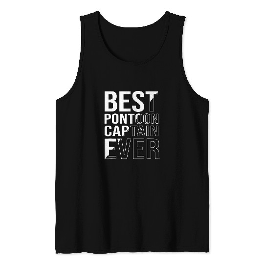 Funny Boat Captain Men bests Pontoon Captain Ever Tank Tops