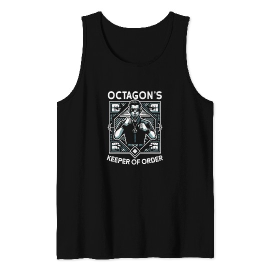 MMA Referee Martial Arts Refereeing Ref Sports Game Official 16 Tank Tops
