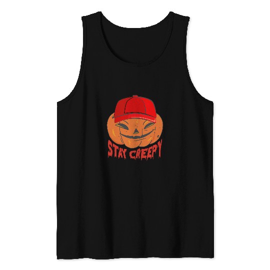 Funny trucker Halloween Pumpkin appreciation day week 2 Tank Tops