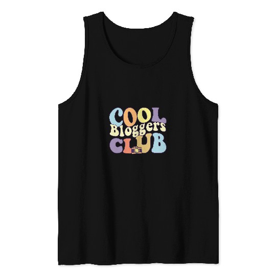Cool Bloggers Club Influencer Writer Vlogger Journalist Team Tank Tops