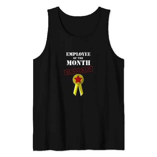 Cool Employee Of The Month Runner Up Funny Hard Worker Gift Tank Tops