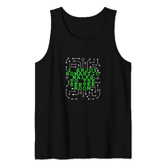 Network Admin Funny Server Room Sysadmin IT Programmer Tank Tops