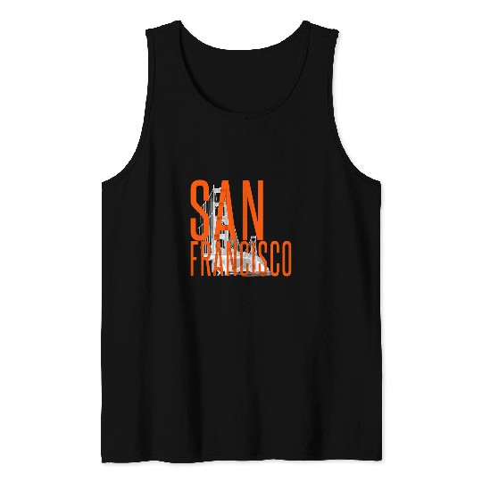 californias San Francisco Golden Gate Bridge Bay Area Tank Tops