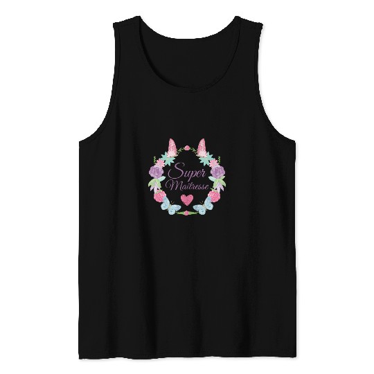 Gift idea for end of year teacher Atsem AESH teacher Tank Tops