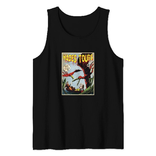 Hades Swamp Boat Tour Pterosaur Pterodactyl Paleontology Tank Tops