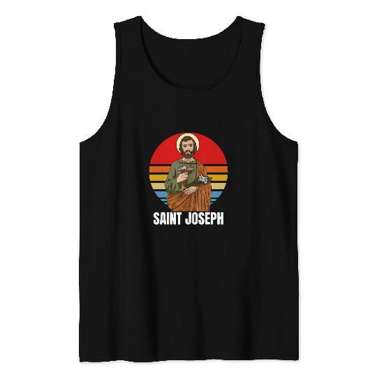 Saint Joseph Catholic Father And Worker 26 Tank Tops