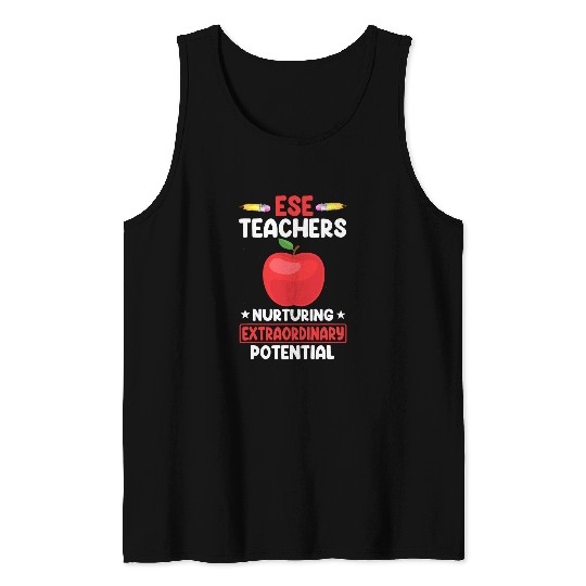 ESE Teacher Nurturing Extraordinary Back To School Teaching Tank Tops