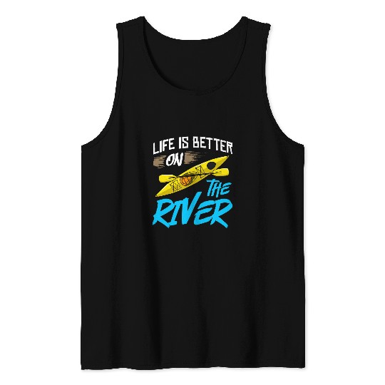 Kayak Canoe Boat Paddle Kayaking Canoeing 6 Tank Tops