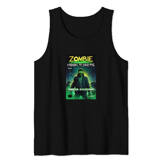 Adult Manga Zombie Volume Ten Comic Book Cover Graphic Tank Tops