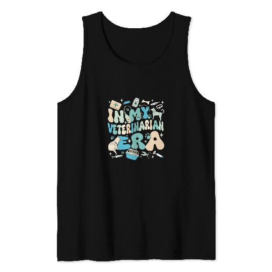 In My Veterinarian Era World Veterinary Day Animal Lover Tank Tops
