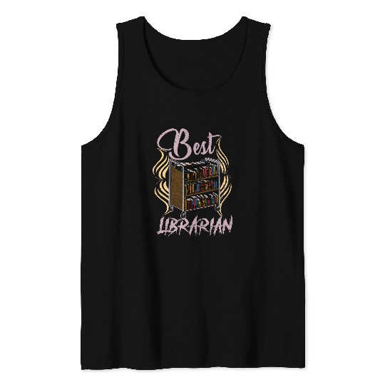 Book library literature reading bookworm bookstore professor 5 Tank Tops