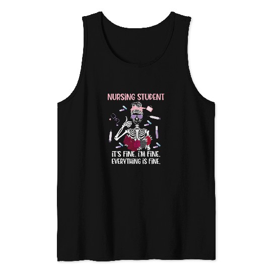Future nurses Funny Nursing Student nurses In Progress Tank Tops