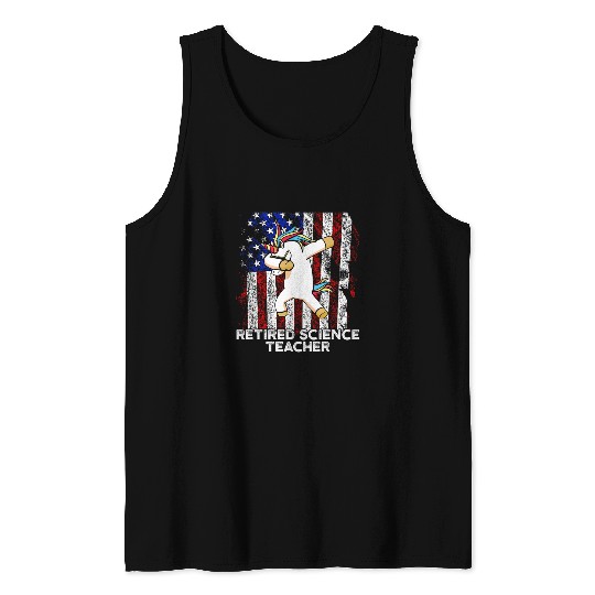Retired Science Teacher Team School Retirement Tank Tops