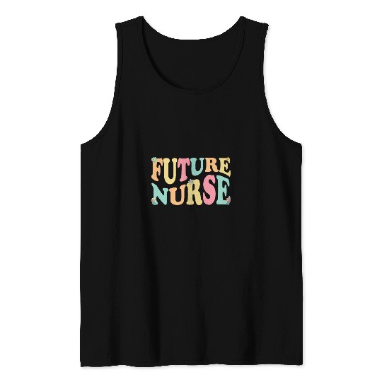 Future nurses Retro Groovy Nursing Student Future nurses Tank Tops