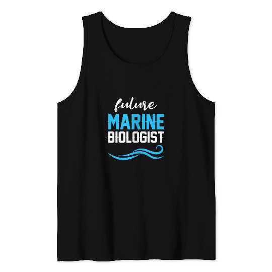 Future Marine Biologist Biology Student Ocean Science Tank Tops