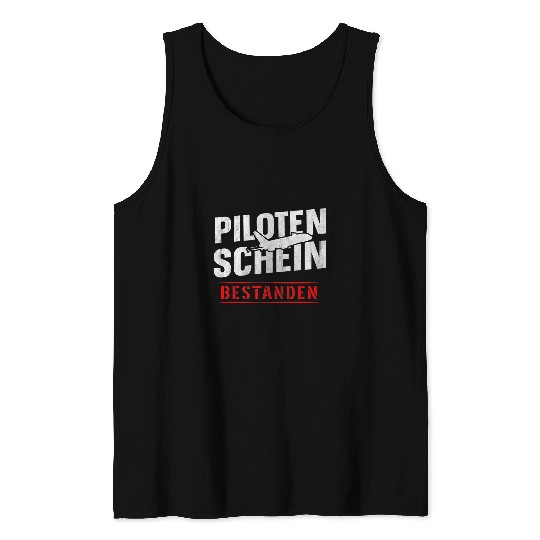 Pilot License Bassed Flight Test Tank Tops