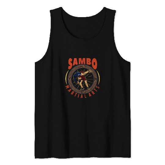Sambo competition championship fighter wrestler wrestling 4 Tank Tops