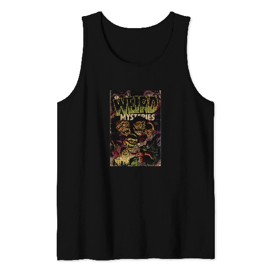 Halloween Horror vintages Monster zombie Comic Book Retro Tank Tops