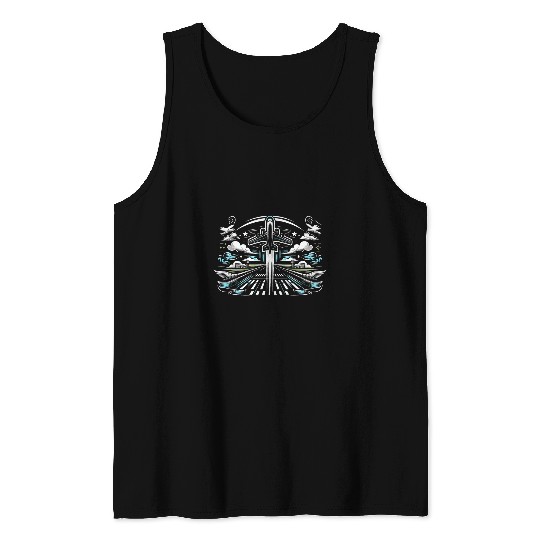 Future Pilot Elevate Your Dreams At Flight School Designs 23 Tank Tops