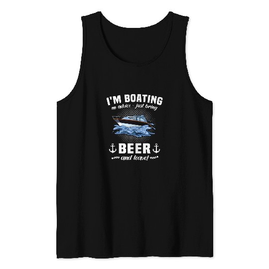 Captain Beer Boat Sports Boat Sailing Boat Motor Boat Sailing 3 Tank Tops