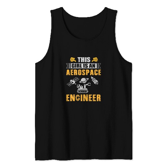This Is Girl Aerospace Engineer Funny Engineering Women Tank Tops
