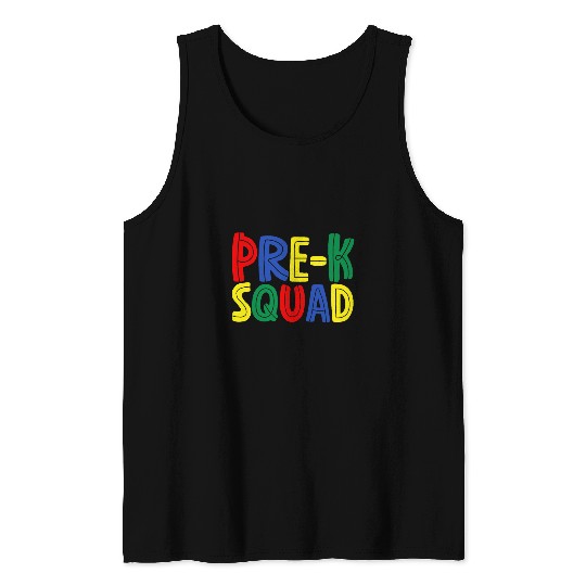 Team PreK Back To School Pre Kindergarten Teacher Student 2 Tank Tops