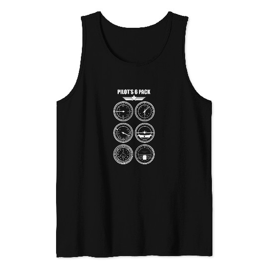 Pilots 6 Pack Pilot Design 1 Tank Tops