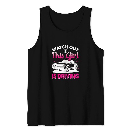 New Driver Gifts Funny for Teen Girls and Boys Student 6 Tank Tops