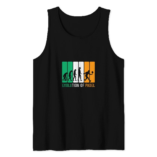 Evolution of Padel Tennis Design Gift for Padel Player Coachs 1 Tank Tops