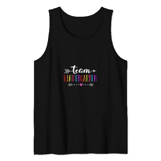 Team Kindergarten Teacher Student Funny Back To School Gift 2 Tank Tops