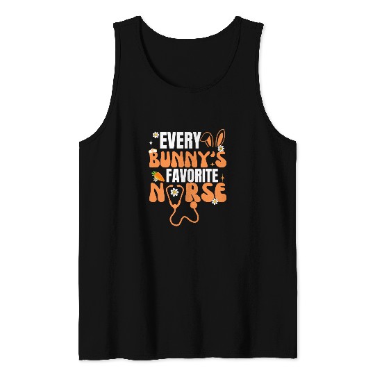 Every Bunnys Favorite nurses Easter Day nurses Appreciation Tank Tops