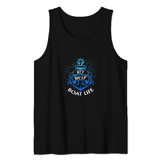 KEYWEST BOAT LIFE Sailing Florida Keys West Keys Sailor Tank Tops