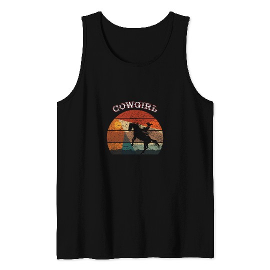 My Therapist Live In A Barn Cowboy Rodeo 8 Tank Tops