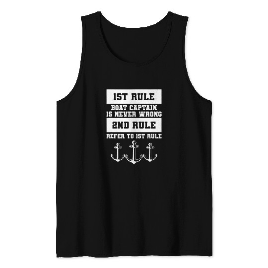 Funny Boat Sail Sailing Quote For A Sailor Captain 1 Tank Tops