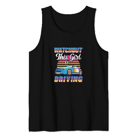 New Driver Gifts Funny for Teen Girls and Boys Student 1 Tank Tops