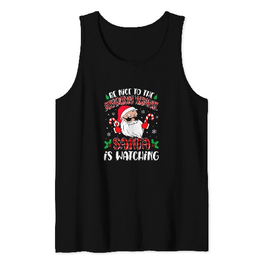 Respiratory Therapist Santa Funny Therapist Christmas Tank Tops
