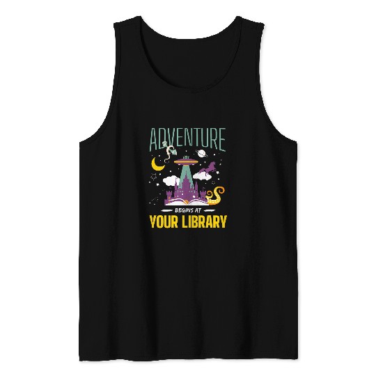 Adventure Begins At Your Library Summer Reading 2024 Tank Tops