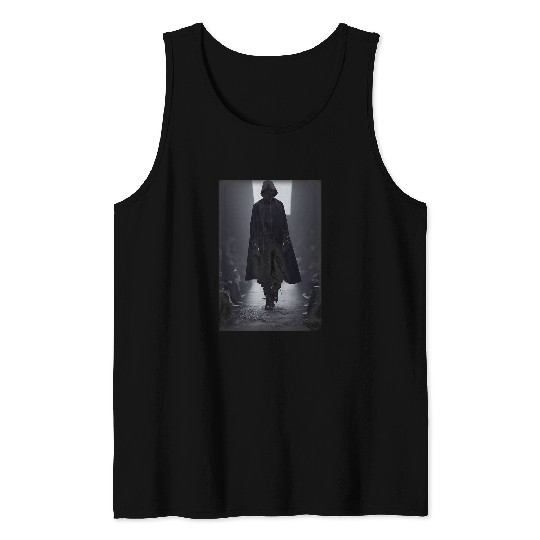 Fashion Photograph Of The Grim Reaper In Techwear Tank Tops