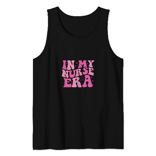 Retro Groovy In My nurses Era nurses Appreciation NICU PICU Tank Tops