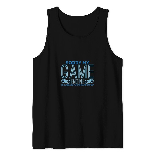 Gamer Game Engine Level Coder Coding Programmer Developer Tank Tops